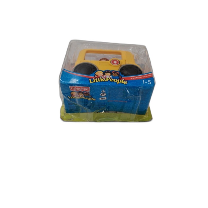 Fisher-Price Little People - Mini Bus Scolaire Jaune + Figurine - Réf