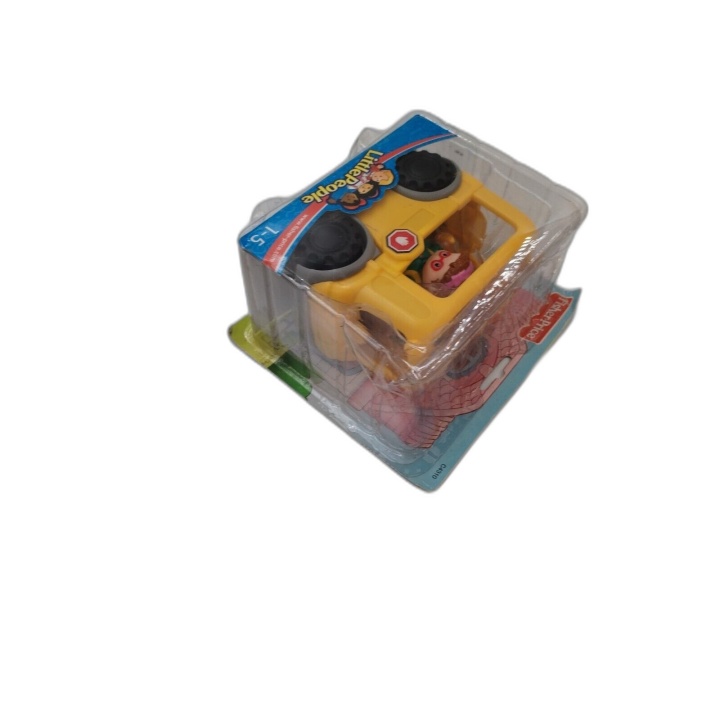 Fisher-Price Little People - Mini Bus Scolaire Jaune + Figurine - Réf
