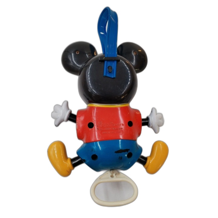 Mickey Mouse Boîte à Musique Vintage Disney - Figurine Tire-Corde Bébé