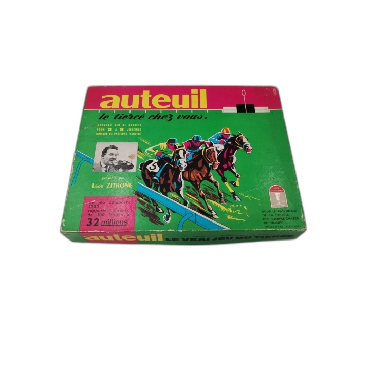 Auteuil Le Tiercé Chez Vous - Jeux Jouet Dujardin - Présenté Léon Zitr