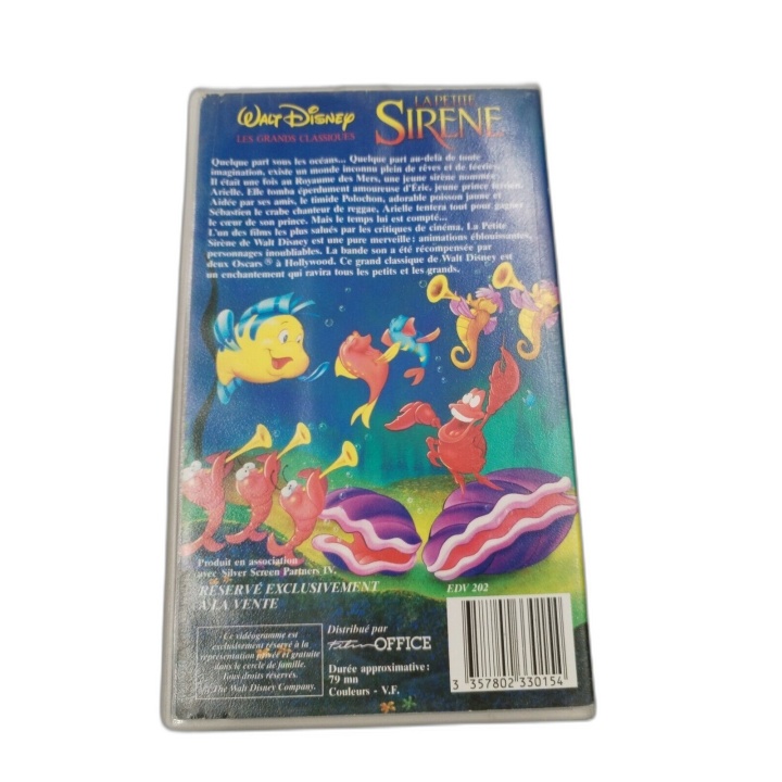 La Petite Sirène - Walt Disney Les Grands Classiques - Cassette VHS -