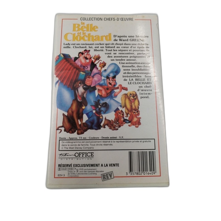 La Belle et le Clochard - VHS Walt Disney Home Video - Les Trésors Dis