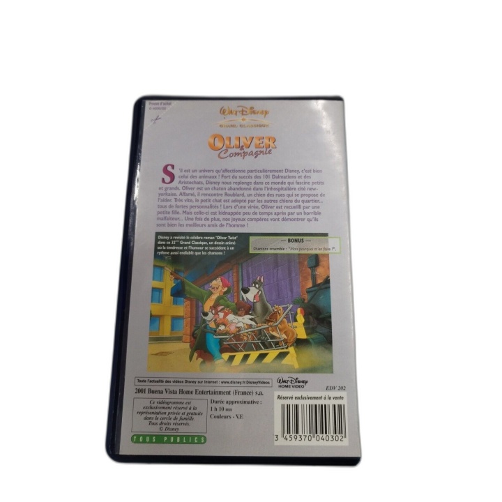 Oliver & Compagnie - Walt Disney Grand Classique - Cassette VHS - Dess