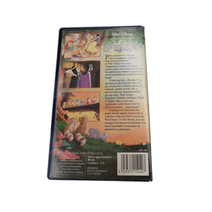 Blanche Neige et les Sept Nains - Walt Disney - Cassette VHS - Le Gran