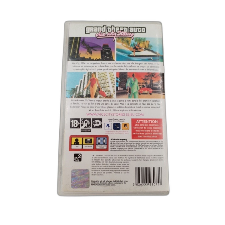 GTA Vice City Stories - PSP - Jeu Action Aventure Open World - Occasio