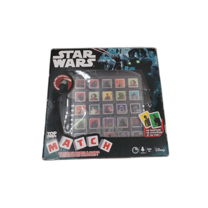 Top Trumps Match Star Wars - Disney - Jeu Stratégie 2 Joueurs - 6 ans+