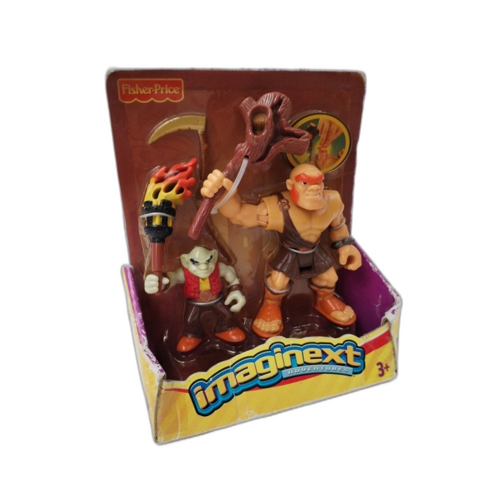 Fisher-Price Imaginext Adventures Ogre & Troll J7960 - 2 Figurines + A
