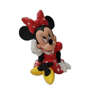 Figurine Minnie Mouse Disney - Robe Rouge à Pois - Résine 20 cm - Occa