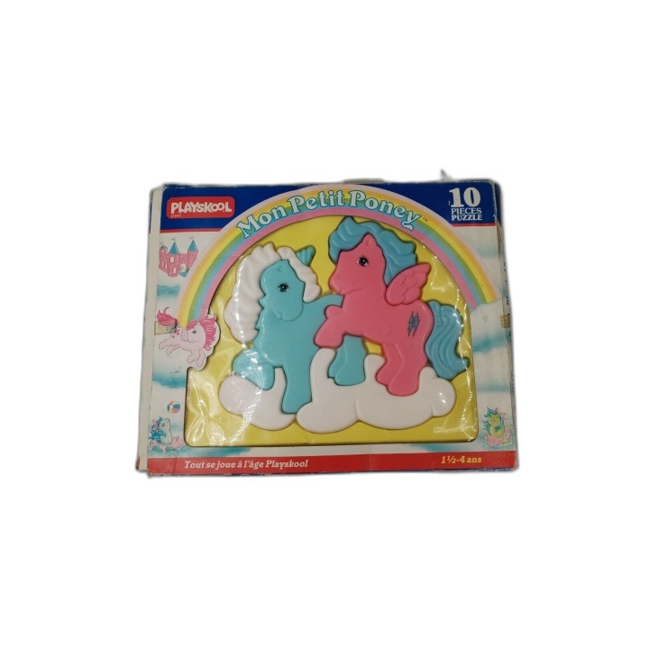 Mon Petit Poney - Playskool - Puzzle Plastique 10 Pièces Vintage 1986 