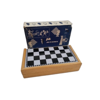Jeu d'Échecs Magnétique Coffret Bois - Plateau Aimanté 20x11cm - Occas