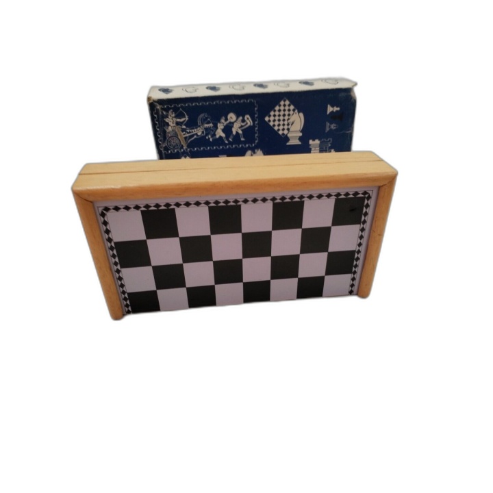 Jeu d'Échecs Magnétique Coffret Bois - Plateau Aimanté 20x11cm - Occas