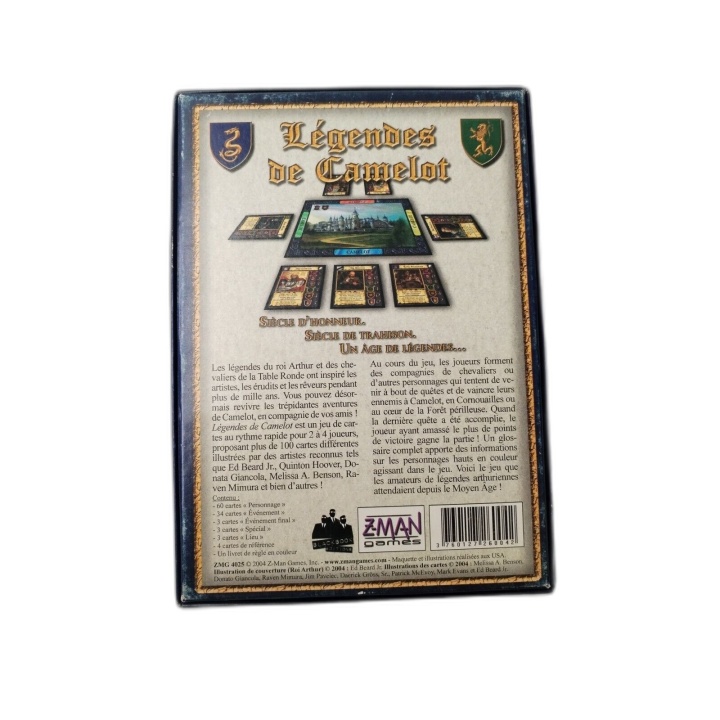 Légendes de Camelot - Z-Man Games - Jeu Aventures Chevaleresque - Andr