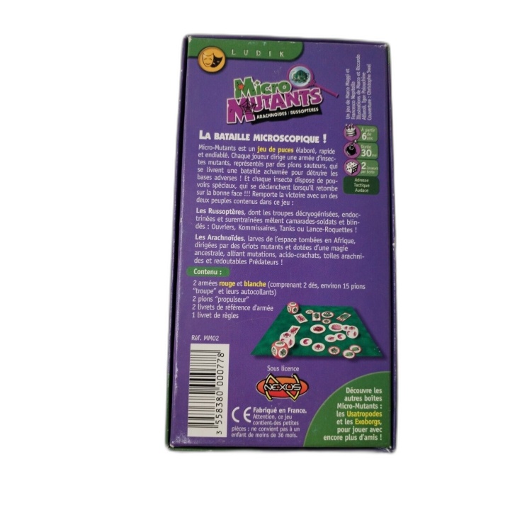 Micro Mutants Arachnoïdes Russoptères - Ludik Darwin Project - Jeu Com