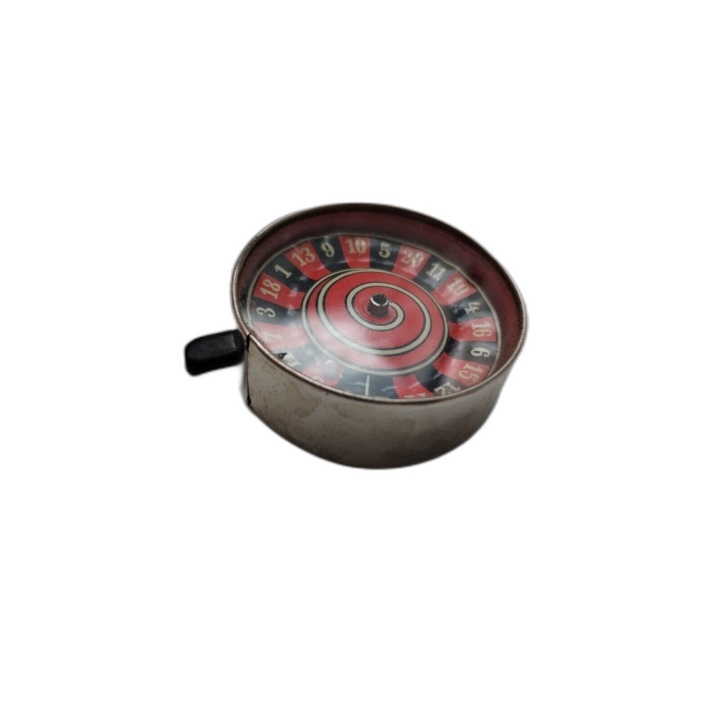 Mini Roulette de Poche Vintage 5cm - Made in Germany - Jeu Nouveaux Ré