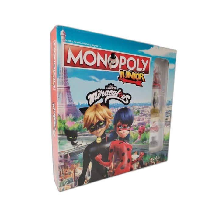 Monopoly Junior Miraculous - Hasbro - Jeu Société Enfant 2-4 Joueurs -