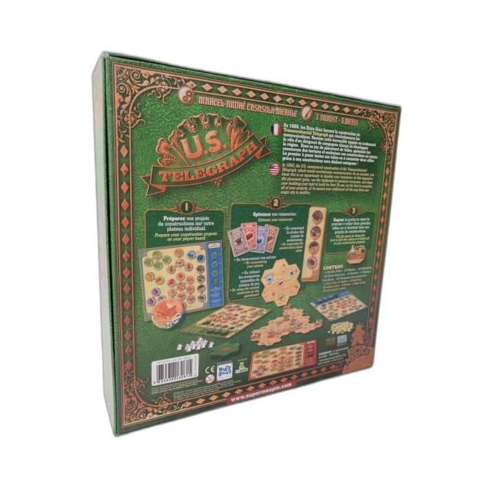 U.S. Telegraph - Super Meeple - Jeu de stratégie 2-4 joueurs - 12 ans