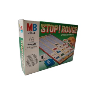 Stop! Rouge MB Jeux - Jeu de Société Course de Voitures 2-4 Joueurs -