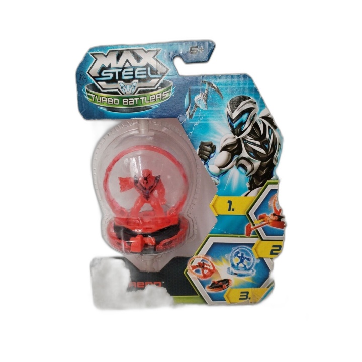 Max Steel Turbo Battlers Mattel - Lot 2 Toupies Aero & Toxzon - Neuf -