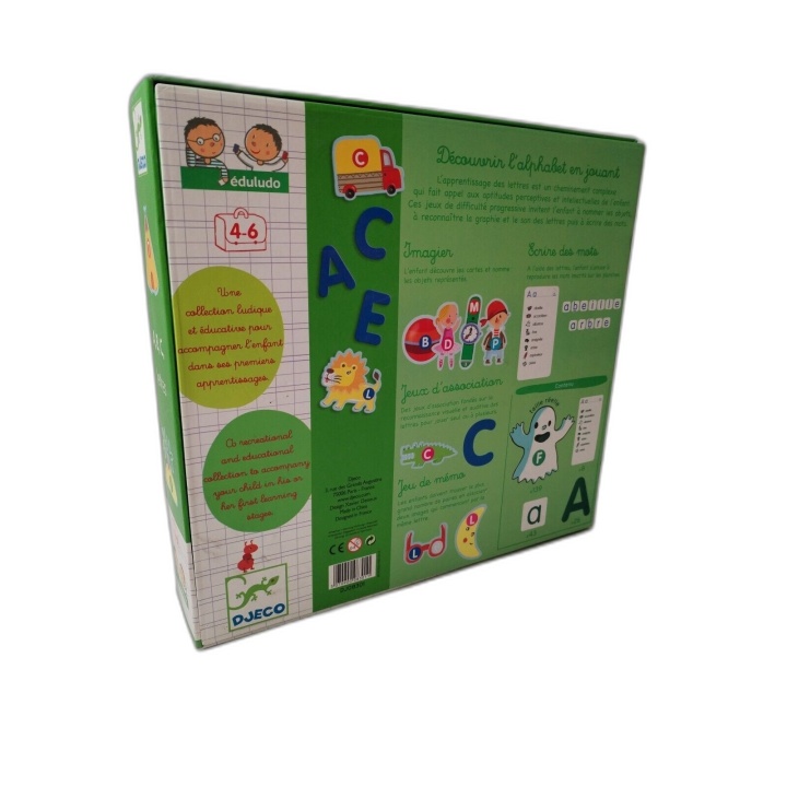 A,B,C Lettres - Djeco Eduludo - Jeu Éducatif Apprentissage Alphabet -