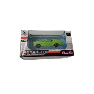 MetaLux Classic Car - Voiture Miniature Métal 1:64 - Ford Mustang Vert