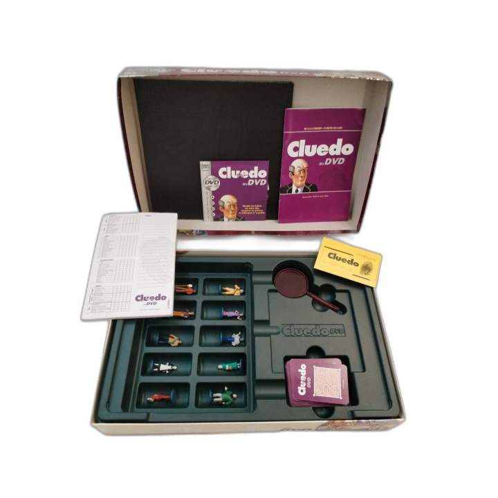 Cluedo Jeu DVD - Parker - Jeu Enquête Déduction 3-6 Joueurs - 8 ans -