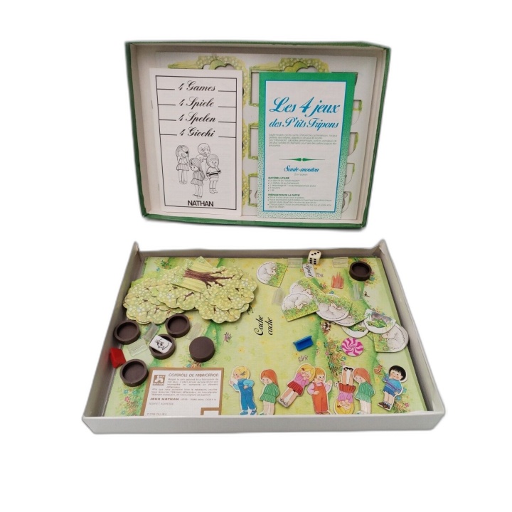 Les 4 Jeux des P'tits Fripons - Nathan - Jeu Enfant Chat Perché Cache-