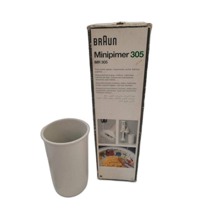 Braun Minipimer 305 MR305 Mixeur Plongeant 160W - Complet Boîte & Noti