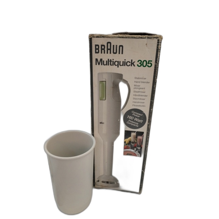 Braun Minipimer 305 MR305 Mixeur Plongeant 160W - Complet Boîte & Noti