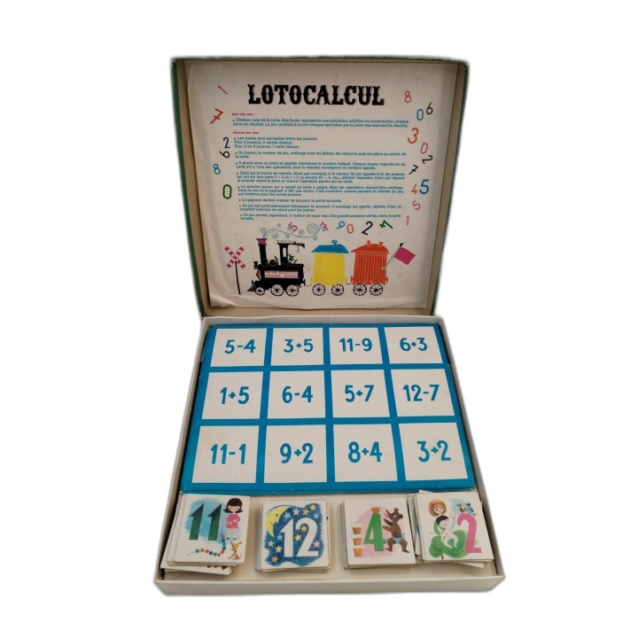 Lotocalcul - Fernand Nathan - Jeu éducatif calcul enfant - Vintage Occ