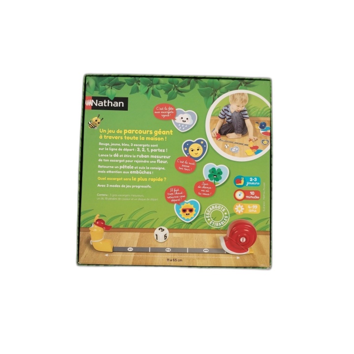 Escargots Go ! - Nathan - Jeu de course enfant 2-3 joueurs - Dès 4 ans