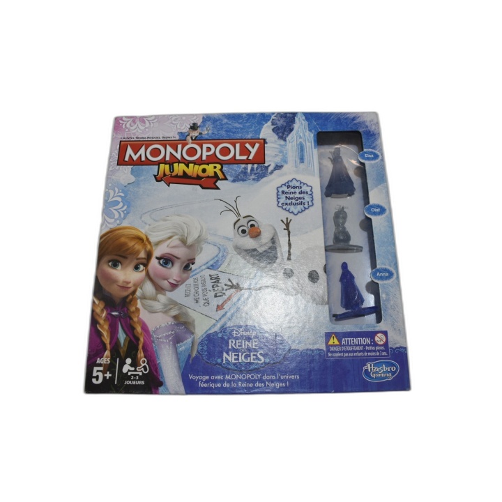 Monopoly Junior Reine des Neiges Disney - Hasbro - Jeu Enfant 2-3 Joue
