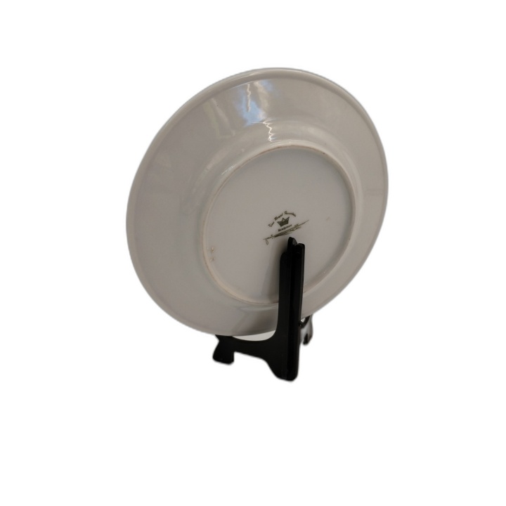 Assiette Décorative Égyptienne Porcelaine Fine Dorée - Scène Pharaon 1