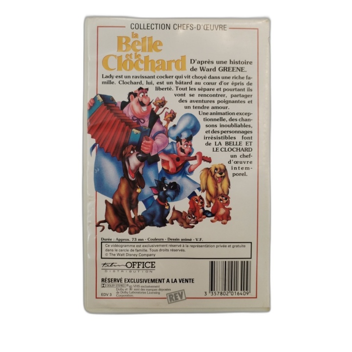 La Belle et le Clochard - Cassette VHS Walt Disney - Les Trésors Disne