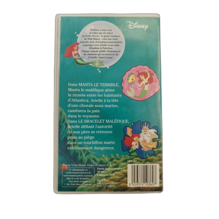 La Petite Sirène - Symphonie pour l'Harmonie - Cassette VHS Disney - A