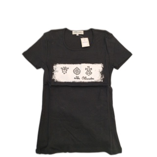T-Shirt Les Olivades Noir Taille 1 - Croix de Camargue Manade - Neuf S