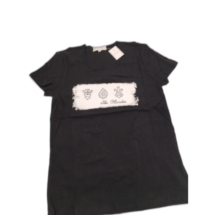 T-Shirt Les Olivades Noir Taille 3 - Croix de Camargue Manade - Neuf É
