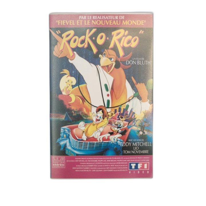 Rock-O-Rico - VHS - Film Animation Don Bluth - VF Eddy Mitchell - TF1