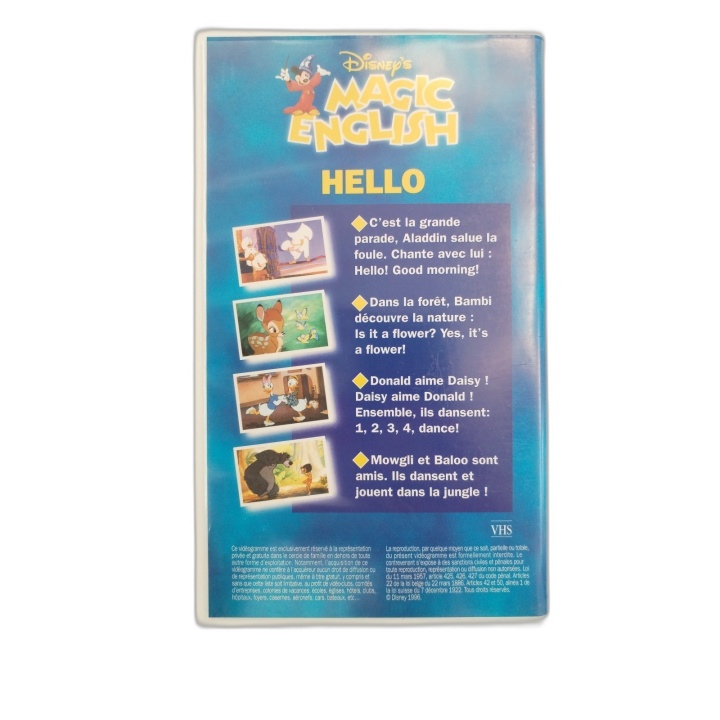 Disney's Magic English N°1 Hello - VHS - Apprendre l'Anglais - Occasio