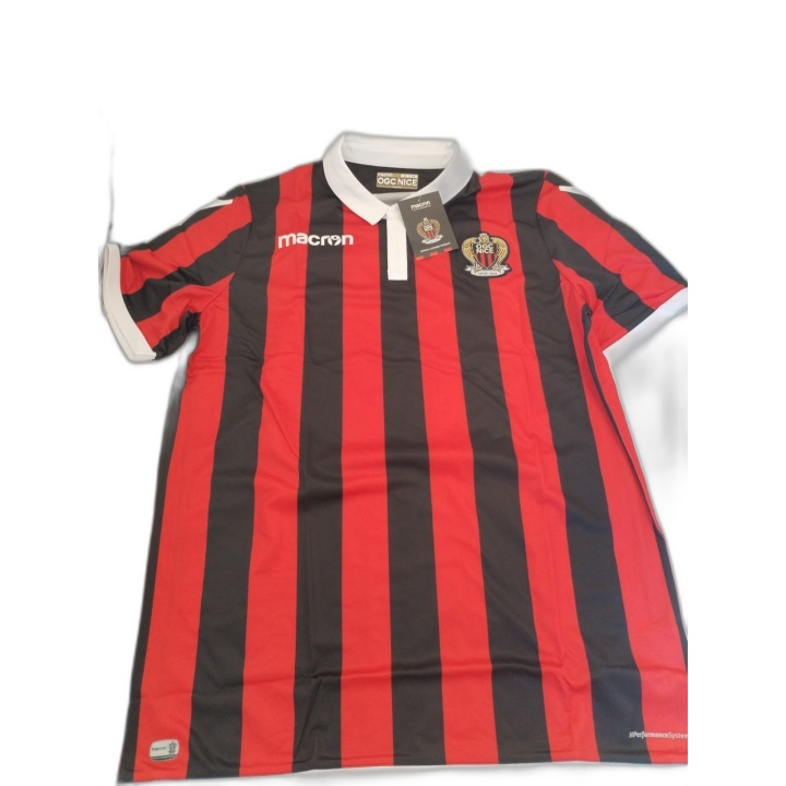 Maillot OGC Nice Domicile 2018 Macron Rouge/Noir - Taille XXL - Neuf a