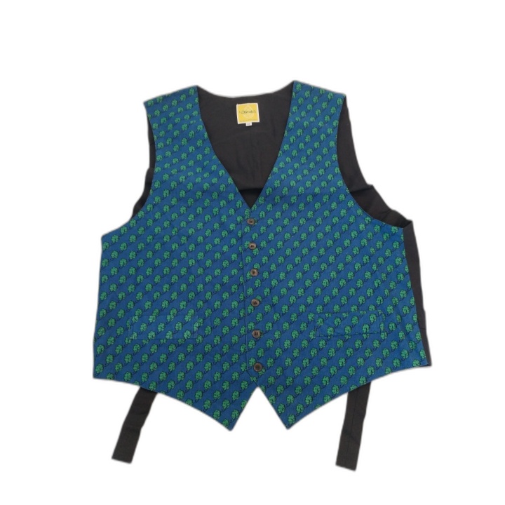 Gilet Les Olivades Camarguais Taille M - Gardian Provence Tissu Imprim