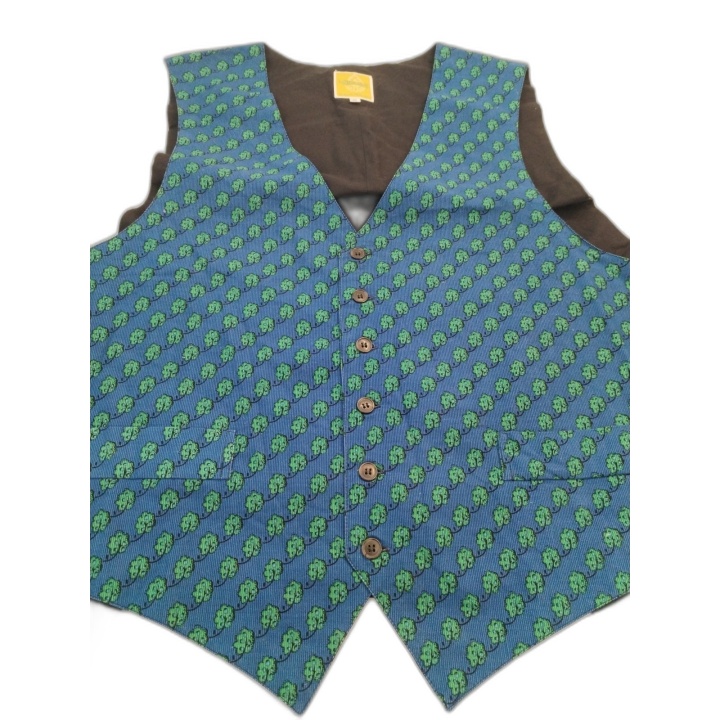 Gilet Les Olivades Camarguais Taille M - Gardian Provence Tissu Imprim