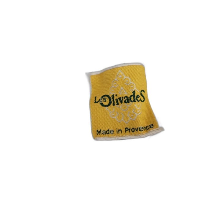 Pantalon Les Olivades Coton Blanc Motif Provençal Marine - Taille 36 -