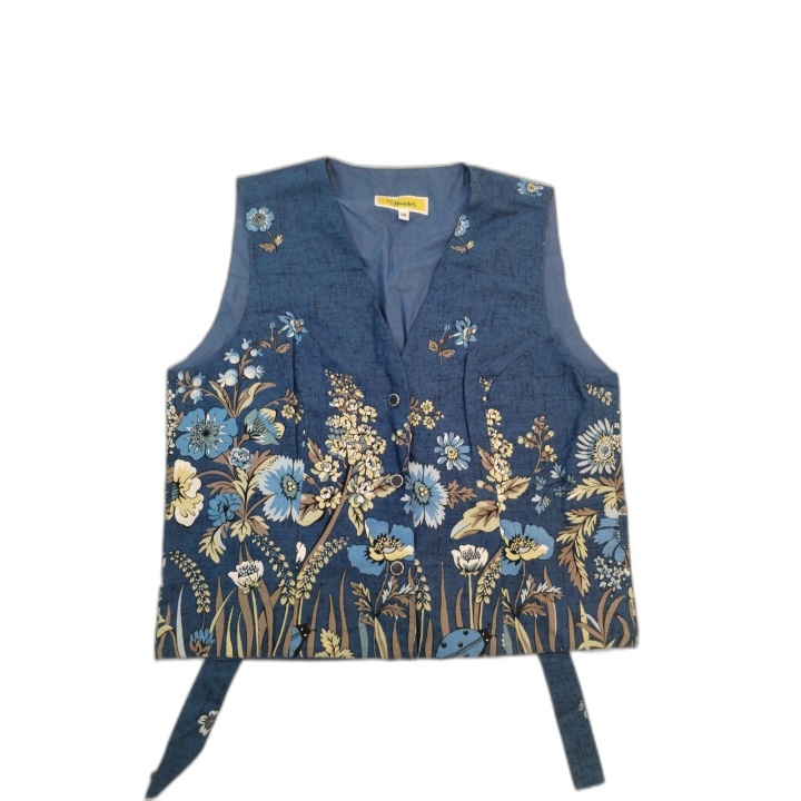 Gilet Sans Manches Les Olivades Taille 36 - Imprimé Floral Provençal B