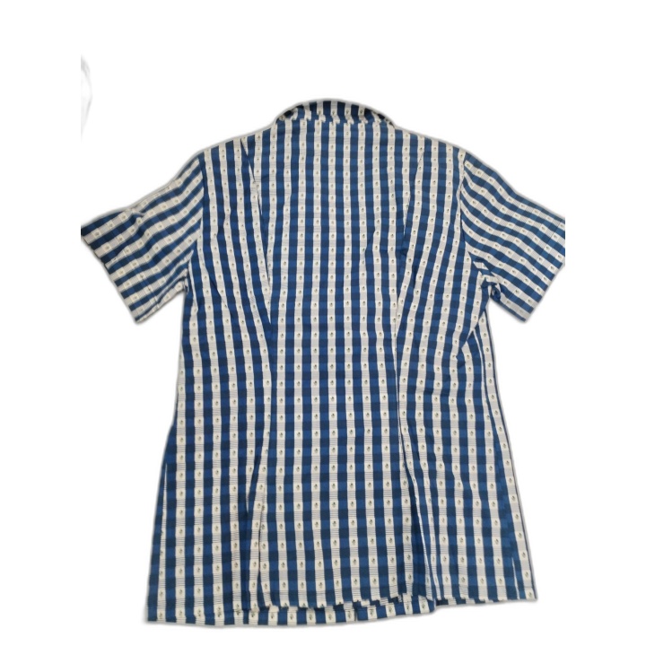 Chemisier Les Olivades Manches Courtes T36 - Tissu Provençal Carreaux 