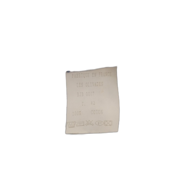 Short Les Olivades Taille 42 - Imprimé Fleuri Provençal Bleu Blanc - J