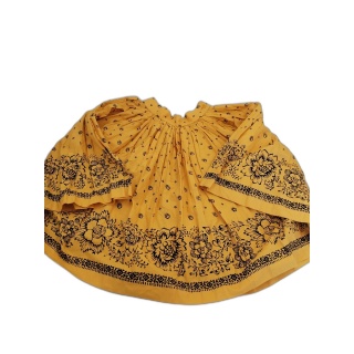 Jupe Provençale Les Olivades Taille 36 - Imprimé Floral Jaune Soleil -