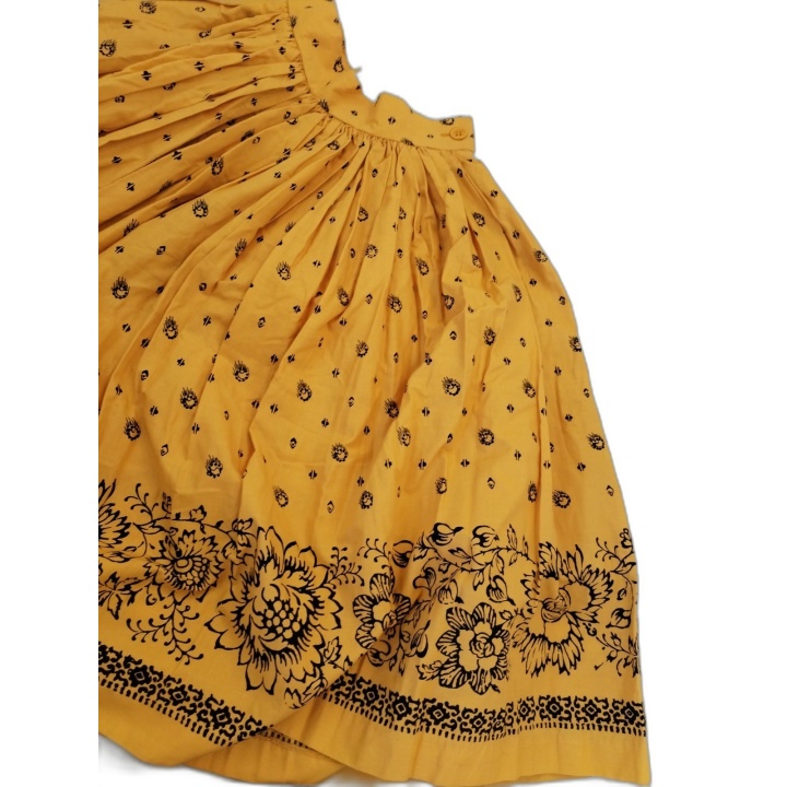 Jupe Provençale Les Olivades Taille 36 - Imprimé Floral Jaune Soleil -