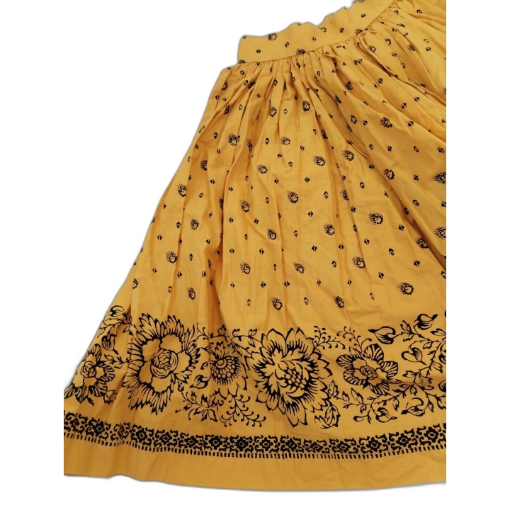 Jupe Provençale Les Olivades Taille 36 - Imprimé Floral Jaune Soleil -