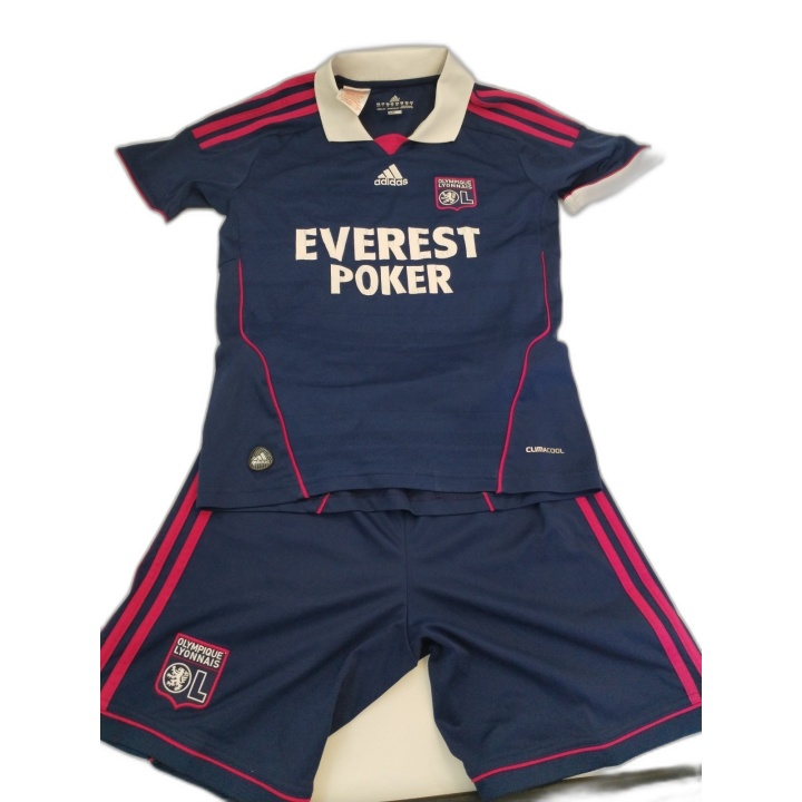 Ensemble Foot OL Olympique Lyonnais Adidas - Maillot + Short - Bleu Ma