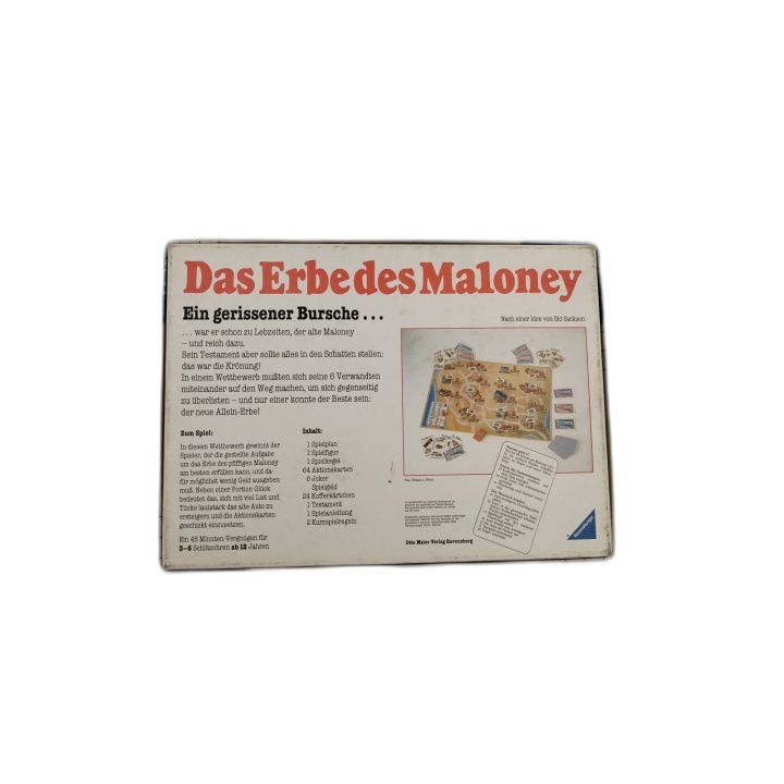 Das Erbe des Maloney - Ravensburger 1988 - Jeu Stratégie Héritage - Oc